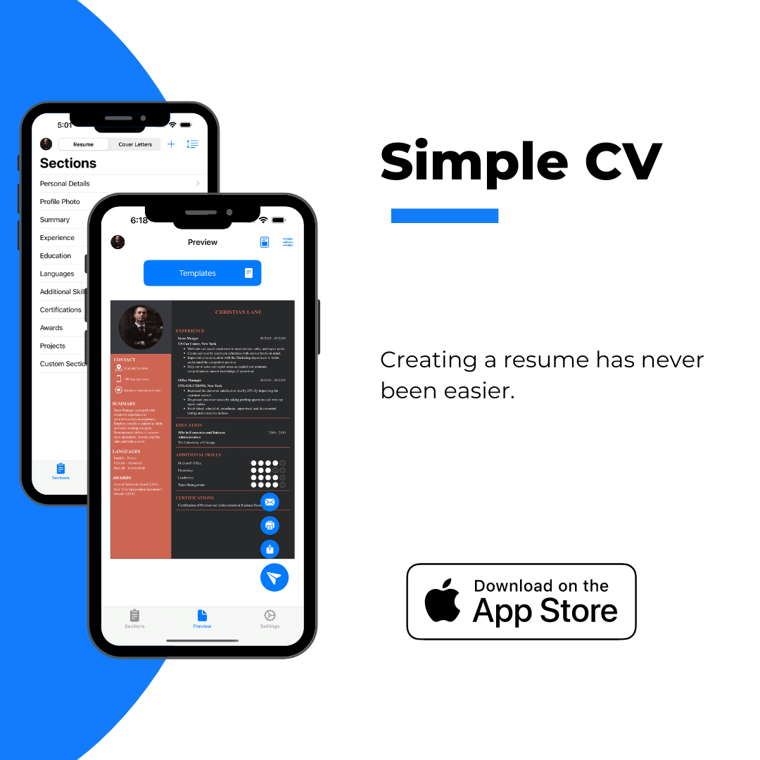 Simple CV: CV Maker App